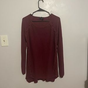 Burgundy sweater